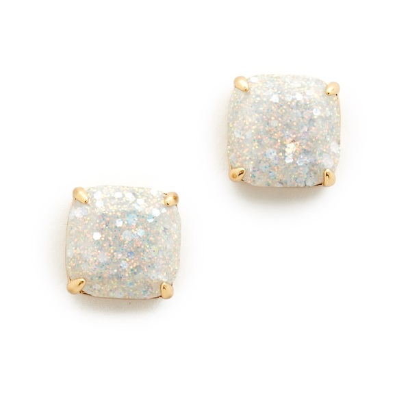 kate spade glitter square stud earrings